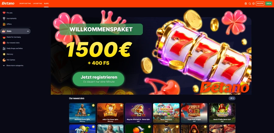 Betano Online-Casino Spiele-Lobby